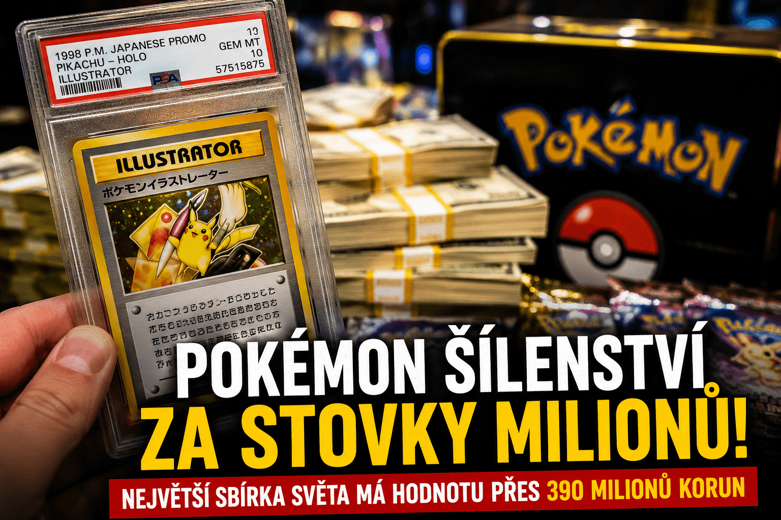 POKÉMON ŠÍLENSTVÍ ZA STOVKY MILIONŮ! Největší sbírka světa má hodnotu přes 390 milionů korun